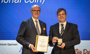 Bernd Meerpohl receiving DLG Max Eyth Gold Award.